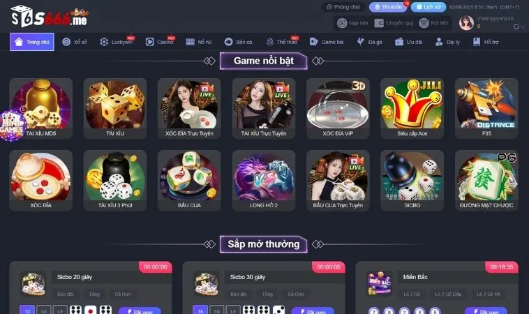 Đa dạng các thể loại game để trải nghiệm tại nhà cái S666