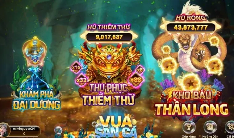 Các phòng chơi Vua Bắn Cá tại S666