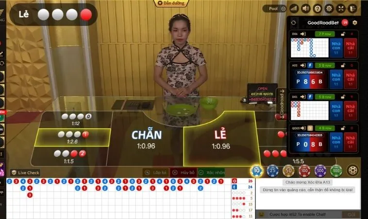 Bàn cược Xóc Đĩa tại S666